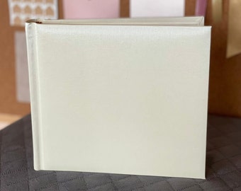 Ivory picture book, Cream color photo album, Elegant photoalbum