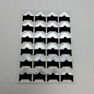 SILVER Photo album corners, photo corner, Photo corner sticker, Photo corners, 120 pcs, Photo album sticker, DIY, photo ideas, 5 sheets