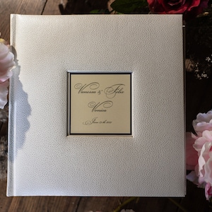 Personalized wedding photo album for 5x7 photos | Sleeve-In album for 200 photos