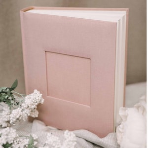 Album fotografico per figlia rosa con posto per 200 foto - 4x6