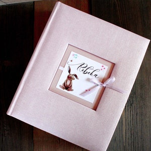 Album fotografico rosa per neonata, album fotografico per bambini, album fotografico personalizzato per 200 foto formato 4 x 6