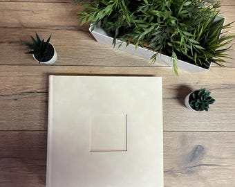 Large Wedding photo album, Beige album