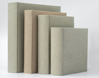 Natural linen look photo album for pictures - different sizes