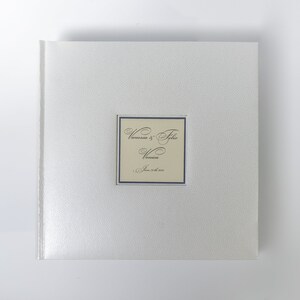 Großes Fotoalbum, Hochwertiges weißes Fotoalbum