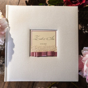 Personalized wedding gift | Clear pocket photo album for 200 photos