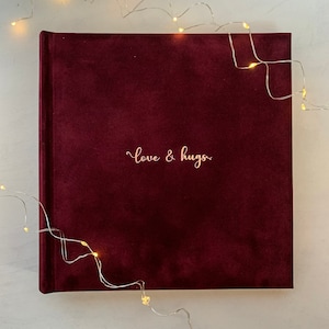 Gift for Christmas, Velvet Slip-In Album for 5x7 and 4x6 Photos