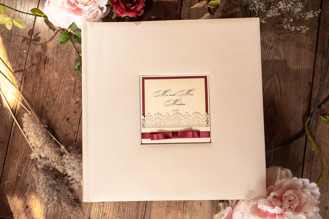 Large Wedding Album Personalized Wedding Album Album for 720 Etsy
