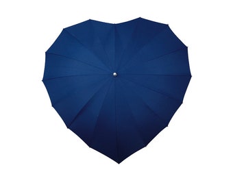 Blue wedding heart design umbrella parasol - More Colors!