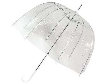 Clear PVC Umbrella - parasol for couple, clear parasol for two