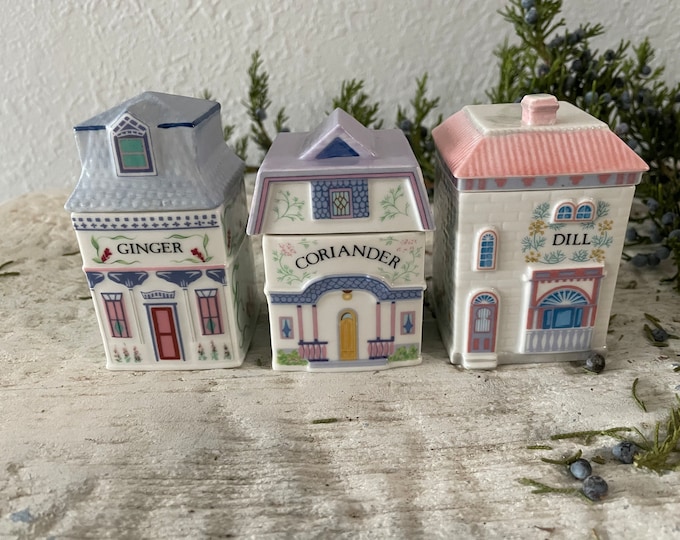 Lenox Spice Jars, House Shape Etsy
