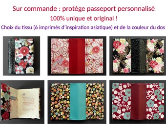 Asian-inspired passport protector and imitation leather - original gift idea