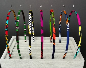 Wax headband 0.5cm wide - Choice of model - Soft and light headbands - Unique and trendy models!