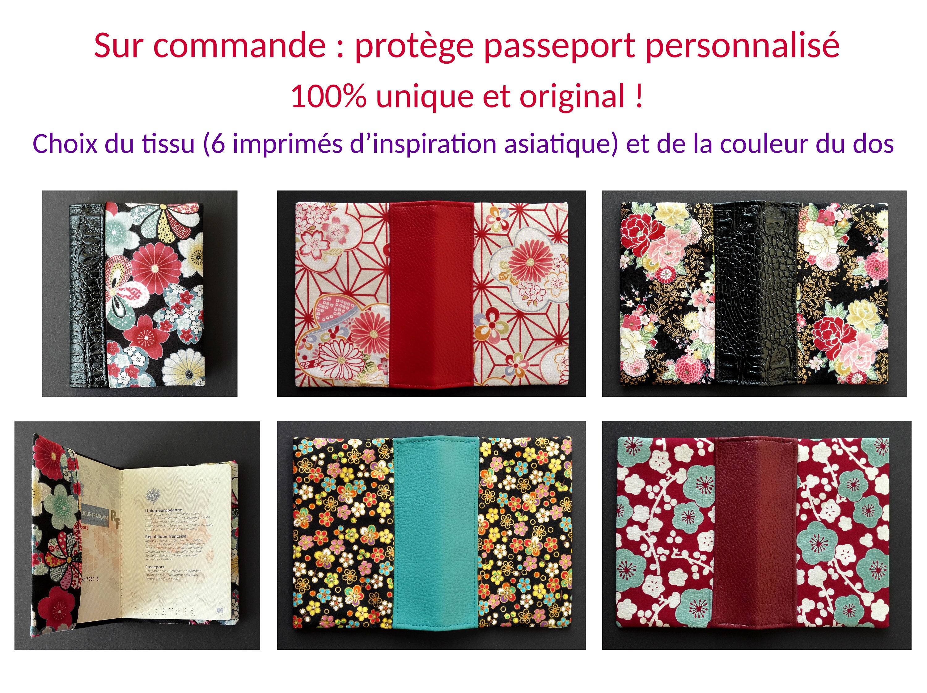 Étui Passeport En Cuir PU – Design Unique, Fente Pour Cartes, Protection Et Style En Voyage
