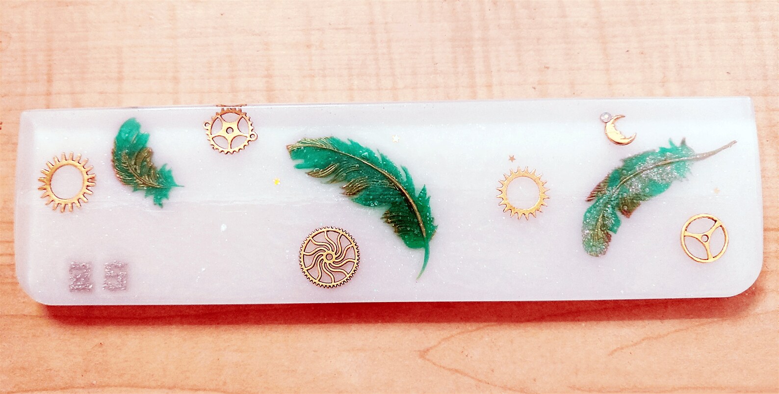 Cute Anime Artisan Keyboard Wrist Rest Epoxy Resin Art Name Etsy