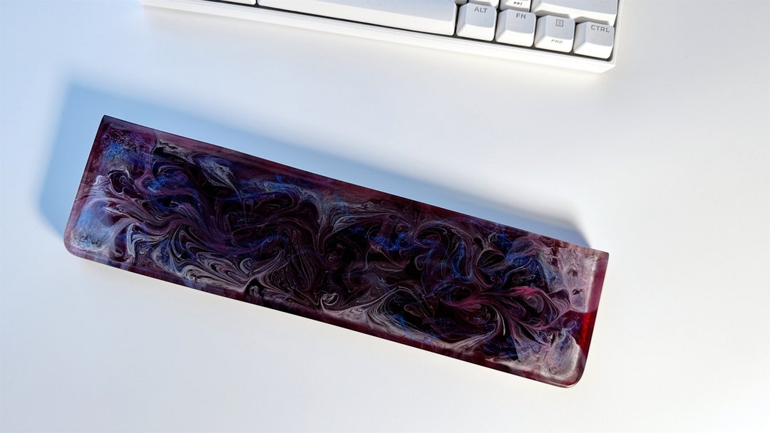 Colorful Aurora Wrist Rest, Rainbow Light Wrist Rest, Rose Red, Glitter