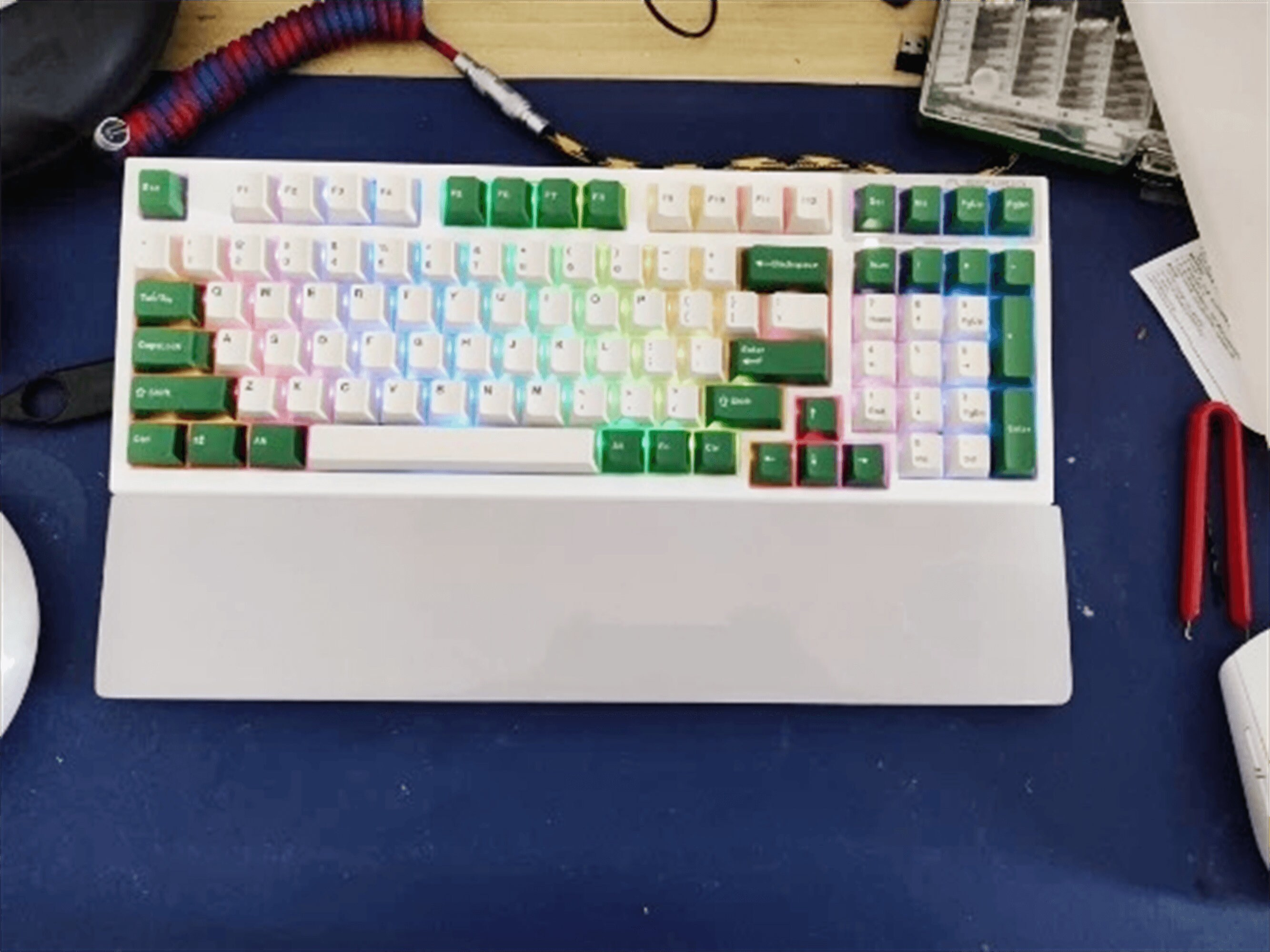 Pink Jade Stone Keyboard Wrist Rest Handmade Artisan Etsy