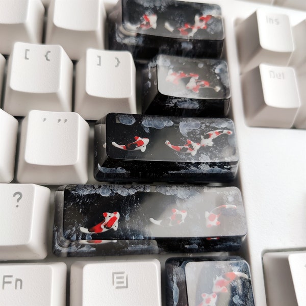 Koi Fish Resin Keycap - Etsy