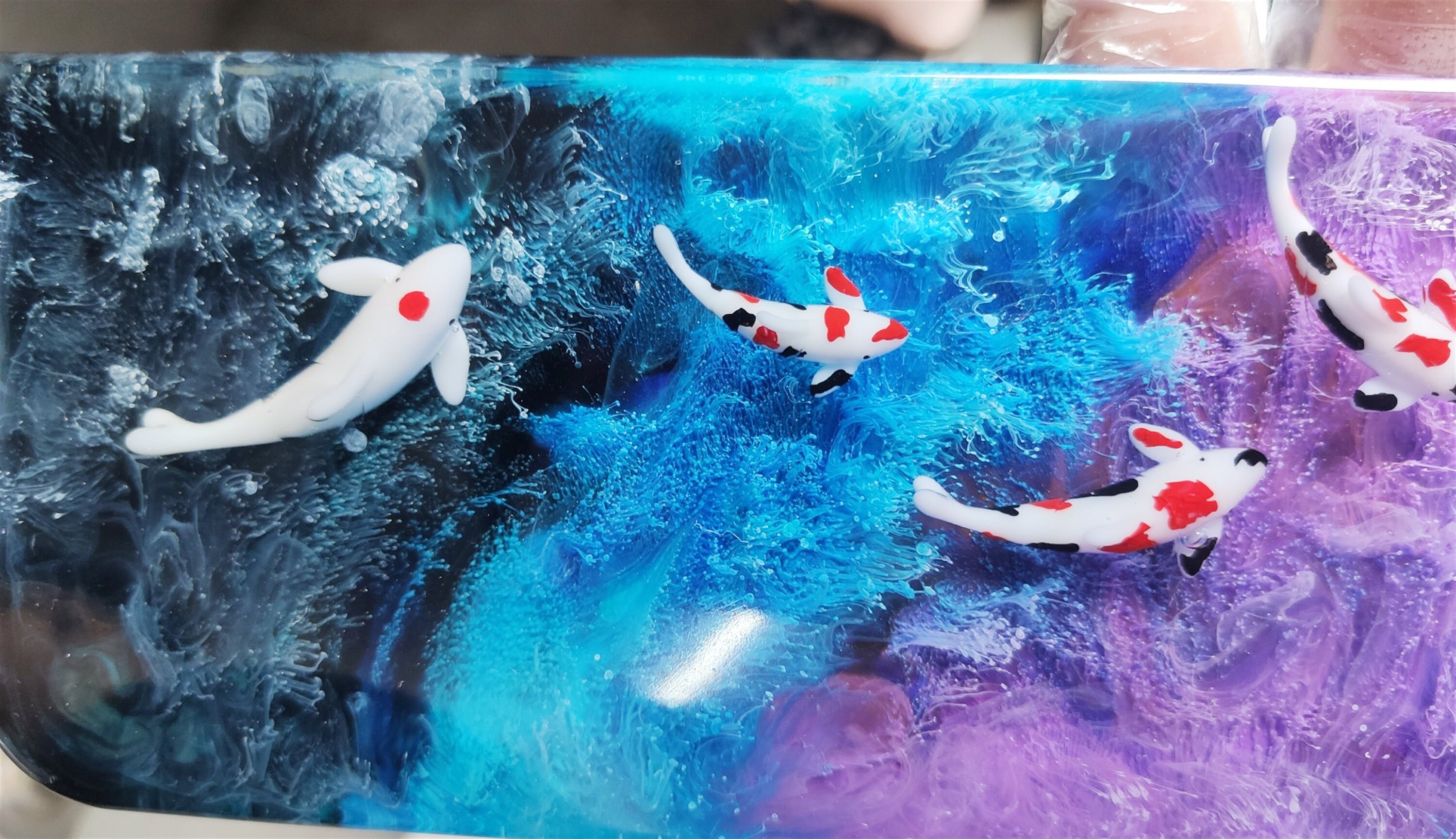 Handmade Colorful Koi Fish Resin Wrist Rest Hand Rest | Etsy