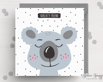 Koalaty Friend Card - Etsy