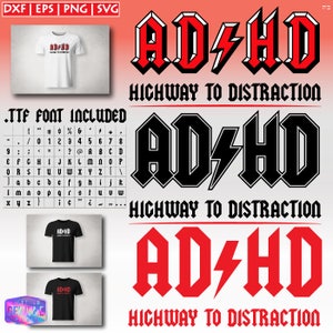 AD / HD Shirt, DIY adhd shirt, htv adhd, adhd zeefdruk, Snelweg naar afleiding shirt, gesneden bestand adhd, adhd svg, grappige svg, sublimatie