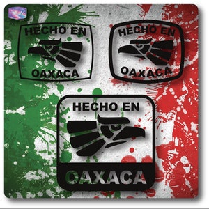 Hecho En Oaxaca Logo | Digital - svg, dxf, png & eps - Camisetas - Calcomonias - Vinil