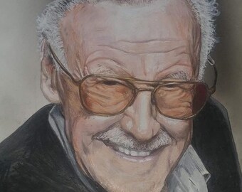 Stan Lee in Colored Pencil