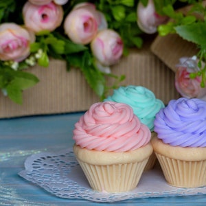 Cupcake soap hand souvenir for birthday party