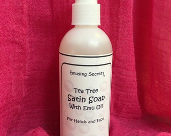 Tea Tree-satintvål med emuolja 237 ml.
