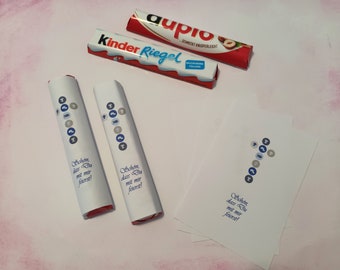 50 x Banderole Duplo & Children’s Bar Cross 2 bleu - Give Away Baptism Confirmation