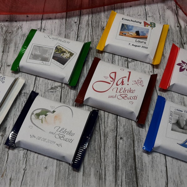 50 x chocolate Ritter Sport Mini gifts