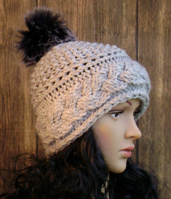 Knitting Pattern Plaits Purls Hat Flat Knit Super Bulky Yarn Instant Download Women S Teens Knit Hat Accessories