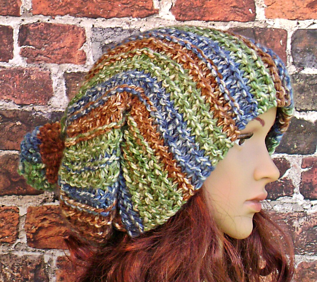 Knitting Pattern, Super Easy Slouchy Hat, Bulky Yarn, Instant Download