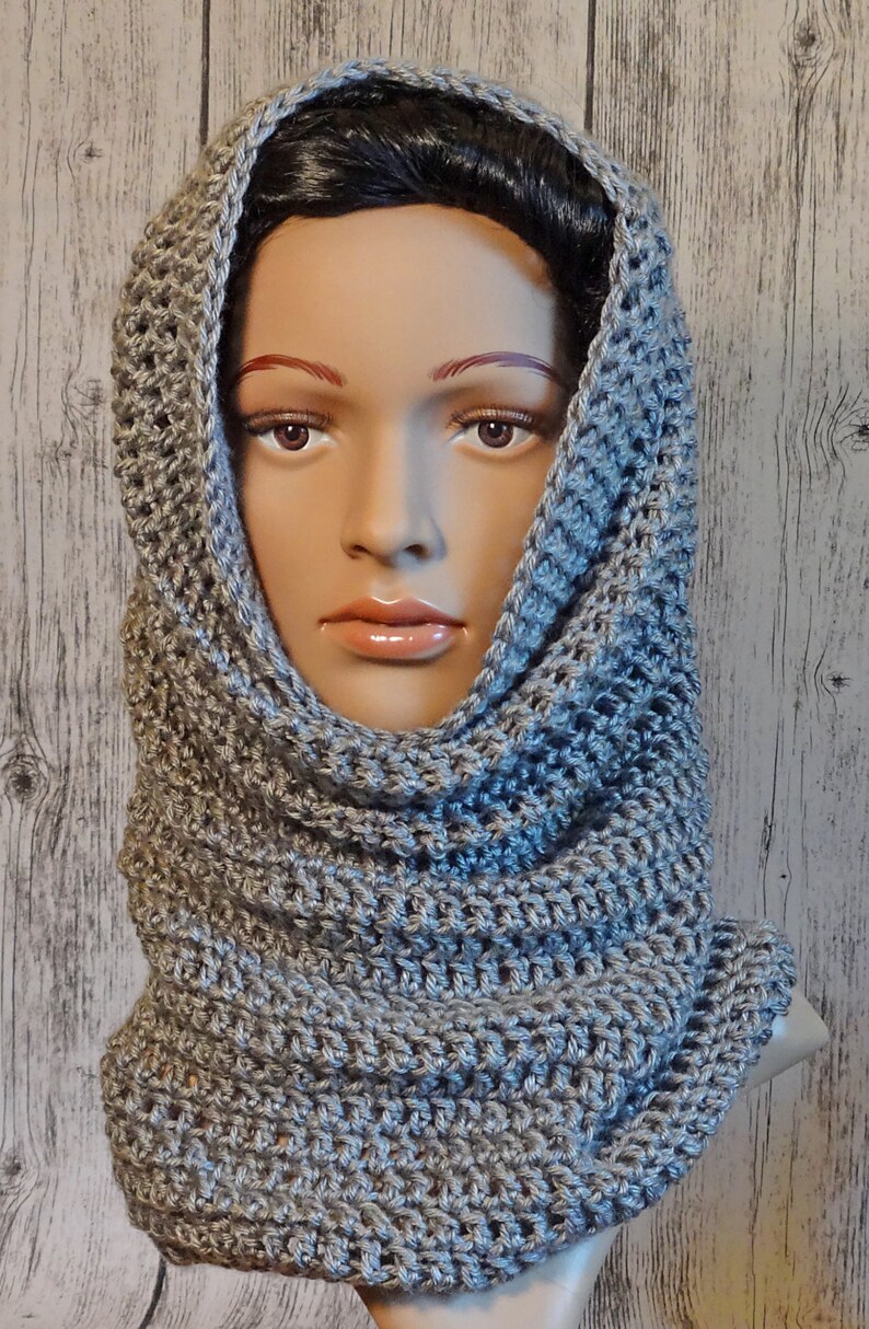 Crochet Pattern 24 Hooded Infinity Scarf Scoodie Cowl Etsy