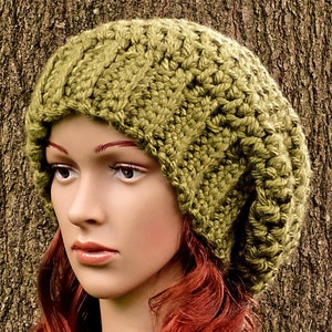 Crochet Pattern 12, Slouchy Hat, Instant Download, Women's, Teens, Super Bulky Yarn, Thick & Quick, Accessories image 4