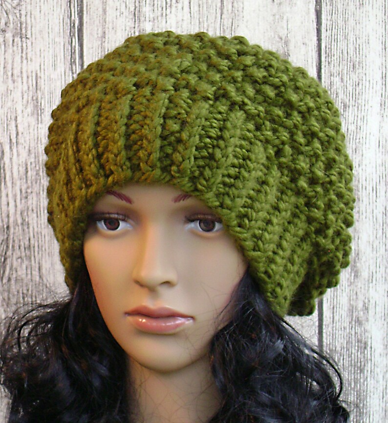 Knitting Pattern, Chunky Knit Slouchy, Super Bulky Yarn, Instant