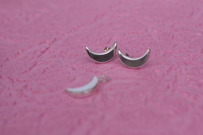 Silver earrings Moon Sterling silver Moon Gift for her Moon jewelry especially jewelry Birhtdaygift