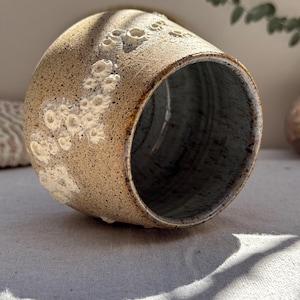 Handmade Stoneware Pottery- 10 oz Barnacle Tea Tumblers