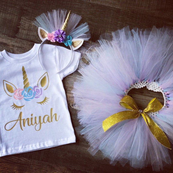 unicorn theme birthday outfit