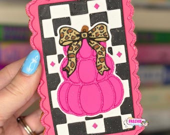 Stack Pumpkins Long Stamp Car Freshie | Scented Freshy
