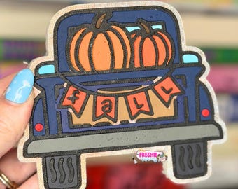 Fall Pumpkin Truck Car Freshie | Scented Freshy