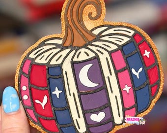 Pumpkin of Books Car Freshie | Scented Freshy