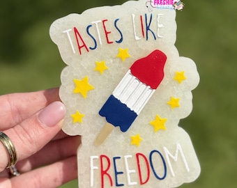 Tastes Like Freedom Freshie | Patriotic Car Air Freshener