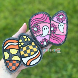 Halloween Ghost Car Freshie | Candy Corn Scented Air Freshener