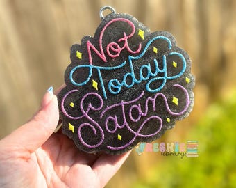 Not Today Satan Freshie, Car Scent, Car Air Freshener | CUSTOM