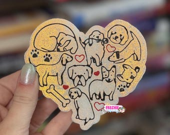 Dog Heart Car Freshie | Scented Freshy