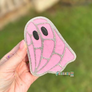 Concha Brot Geist Auto Freshie | Pink Geist Lufterfrischer | Pan Dulce Halloween Auto Anhänger | Süßes Spooky Freshie Geschenk