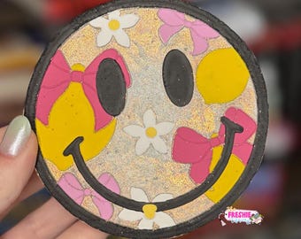 Lemon Smiley Car Freshie | Scented Freshy