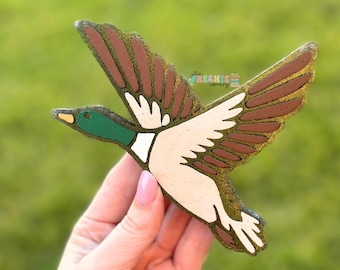 Acessório divertido para carro com desenho de pato-real para caça de patos: um modelo engraçado.