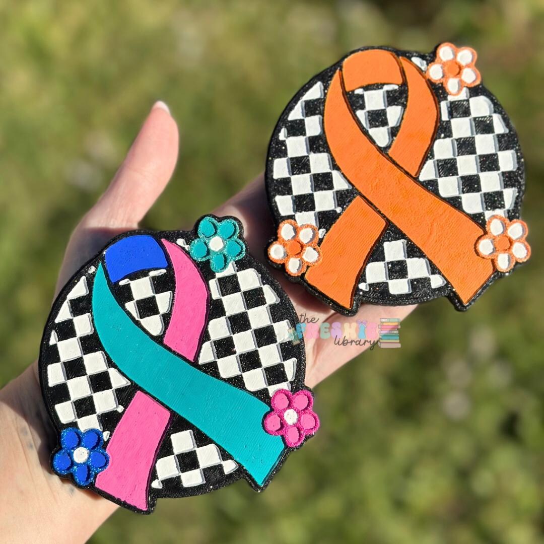 Awareness Ribbons Air Freshie – Custom Checkered Breast Cancer Hanging ...