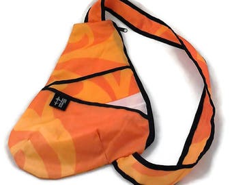 Backpack Small orange, black